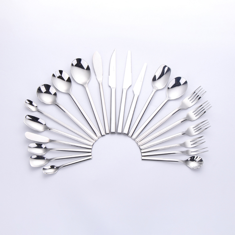 Kaunis disain 21pcs metallist bankett söögiriistad