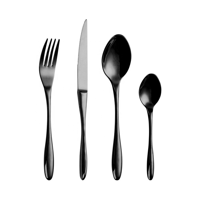 4pcs söögiriistade komplektid 18/8 roostevaba teras õhtusöögi lusika kahvel luksuslik kingitus söögiriistade komplekt